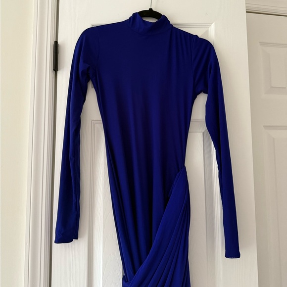 DEME by Gabriella Sasha Long Sleeve Dress Electric Blue NEW with tag - Picture 4 of 6